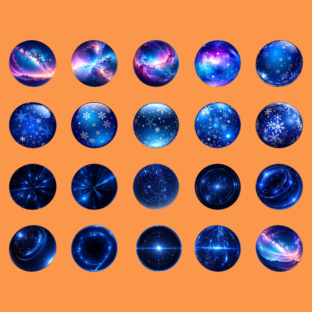 【無料あり】夜空色MatCapパック62種類詰め合わせ Vol.1 【商用利用可】