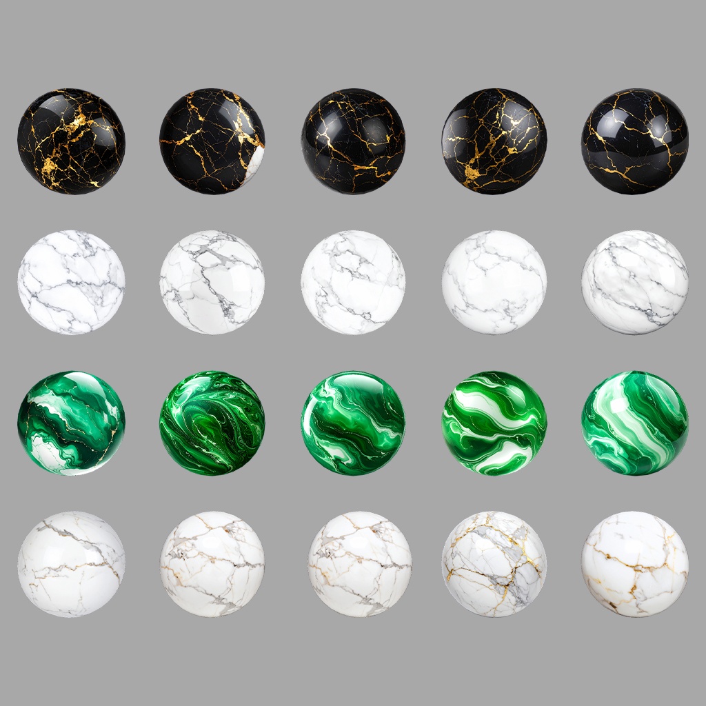 【無料あり】大理石MatCapパック64種類詰め合わせ Vol.1 【商用利用可】