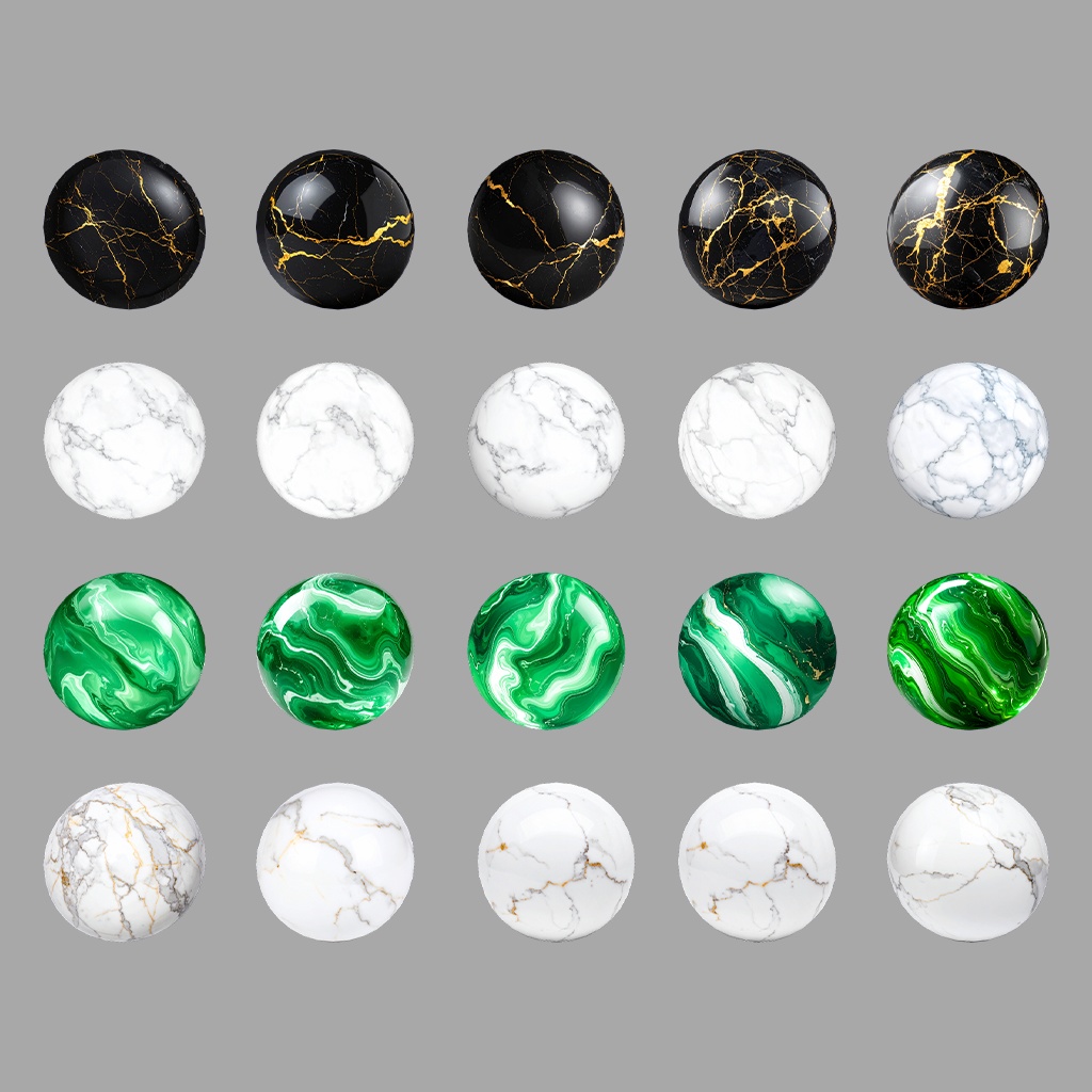 【無料あり】大理石MatCapパック64種類詰め合わせ Vol.1 【商用利用可】