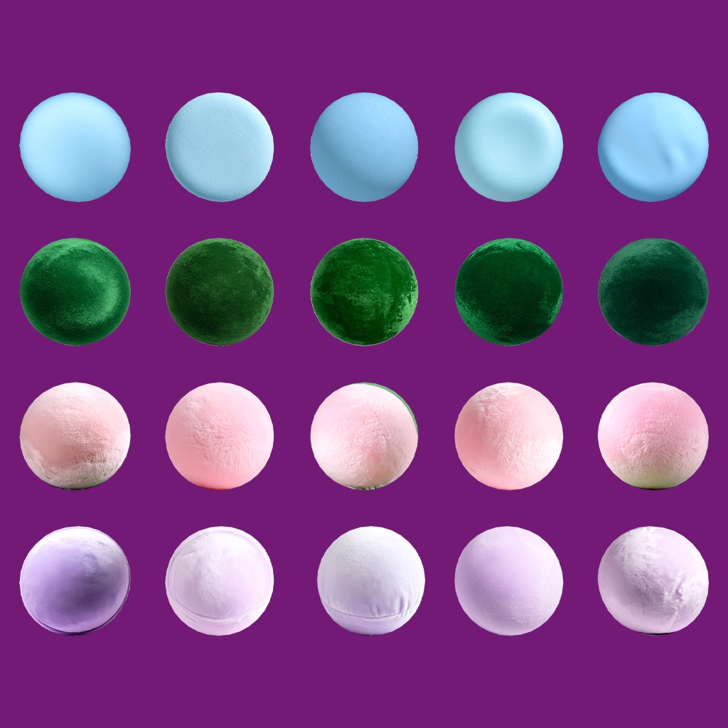 【無料あり】ふわふわ布感MatCapパック72種類詰め合わせ Vol.1【商用利用可】