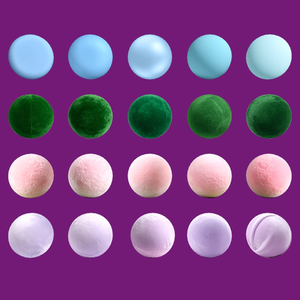 【無料あり】ふわふわ布感MatCapパック72種類詰め合わせ Vol.1【商用利用可】