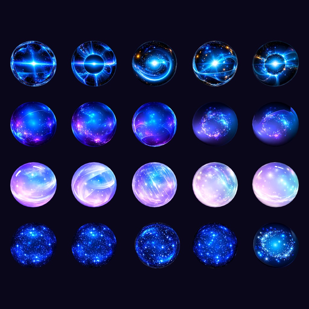 【無料あり】夜空色MatCapパック64種類詰め合わせ Vol.2 【商用利用可】