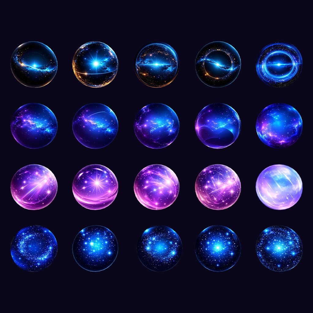 【無料あり】夜空色MatCapパック64種類詰め合わせ Vol.2 【商用利用可】