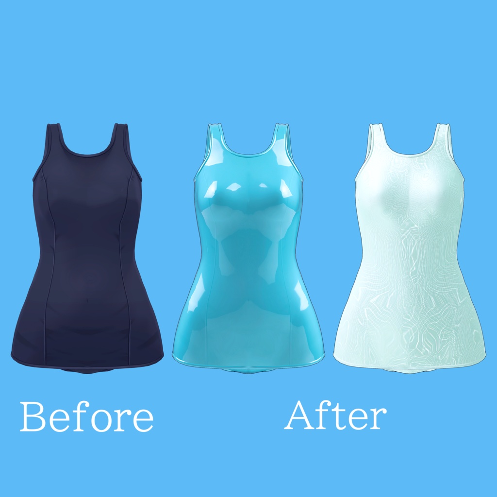 水着用MatCapパック 35種類詰め合わせ Vol.1 【商用利用可】