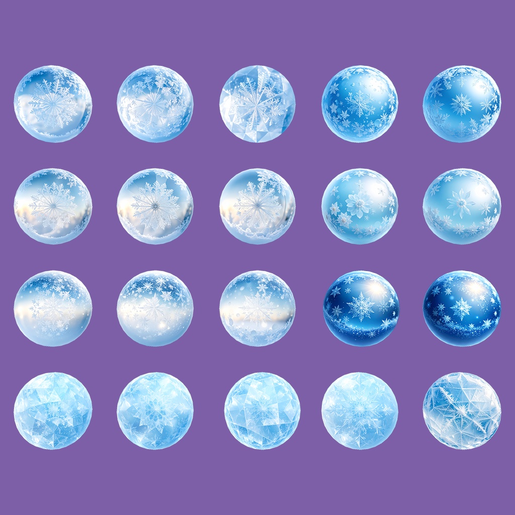 【無料あり】きらめく水&氷MatCapパック64種類詰め合わせ Vol.3 【商用利用可】