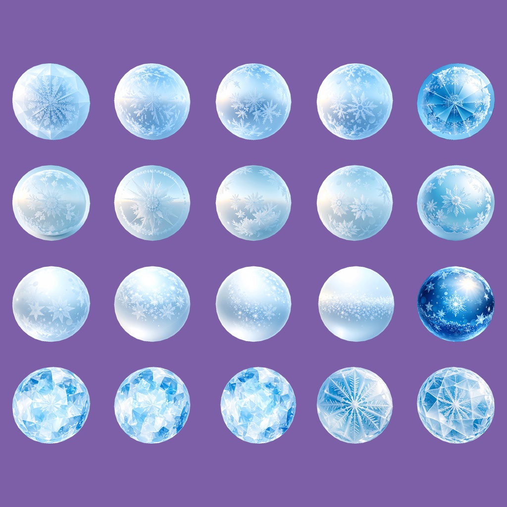 【無料あり】きらめく水&氷MatCapパック64種類詰め合わせ Vol.3 【商用利用可】