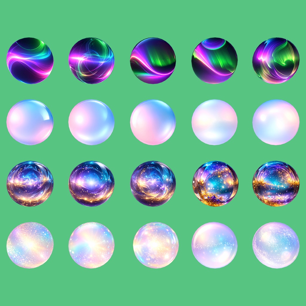 【無料あり】幻想的なMatCapパック64種類詰め合わせ Vol.1 【商用利用可】