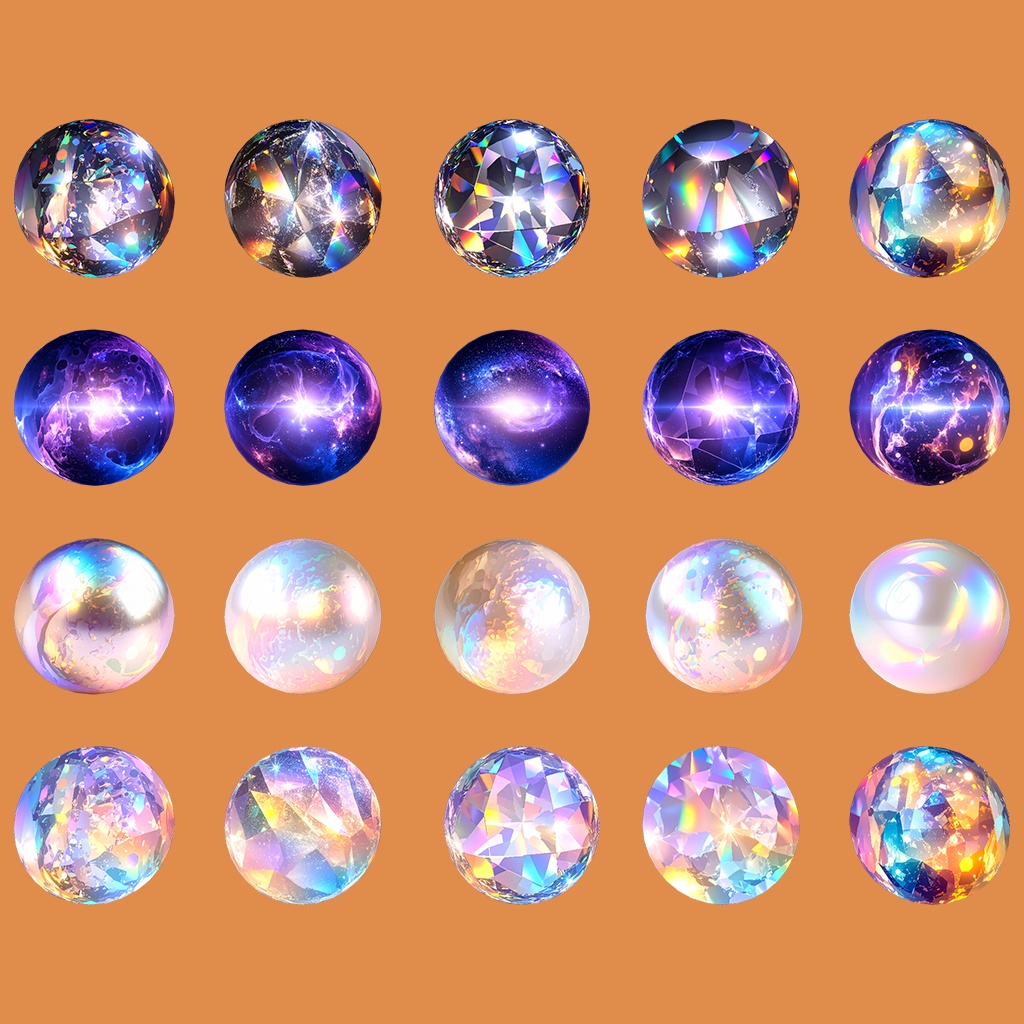 【無料あり】キラキラMatCapパック64種類詰め合わせ Vol.2 【商用利用可】