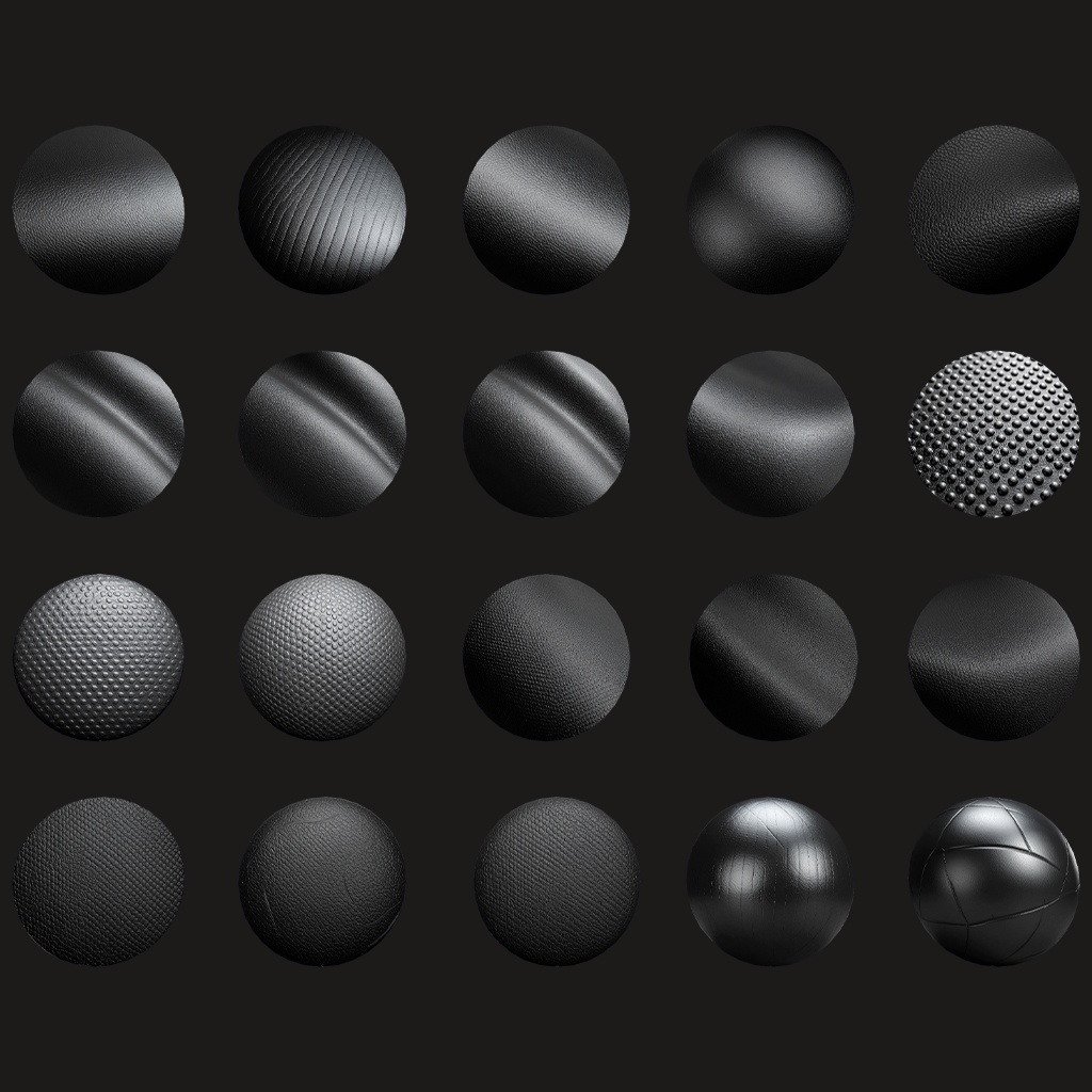 ゴム製質感MatCapパック56種類詰め合わせ Vol.1【商用利用可】