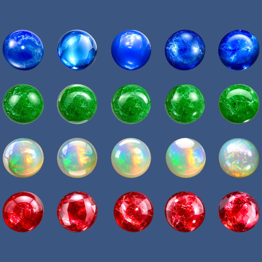 【期間限定無料あり】宝石質感MatCapパック64種類詰め合わせ Vol.3【商用利用可】