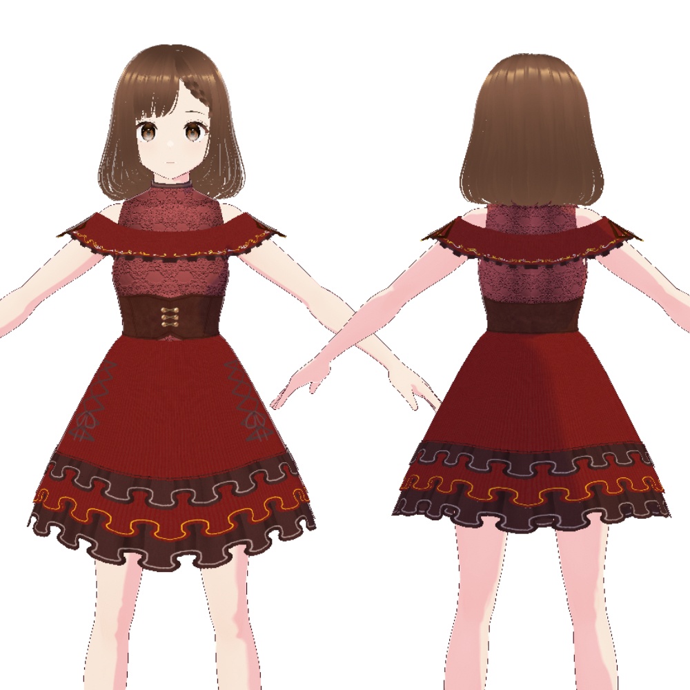 【VRoid】ゴシックワンピース