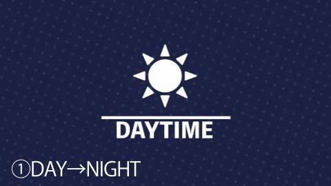 【動画素材】昼夜切替&時間経過エフェクト素材【mp4/MOV/APNG】