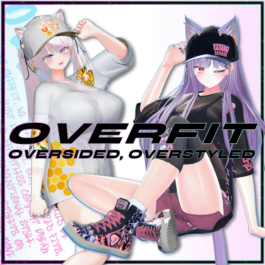 【10アバター対応】  - OVERFIT 【VRChat向け衣装モデル】
