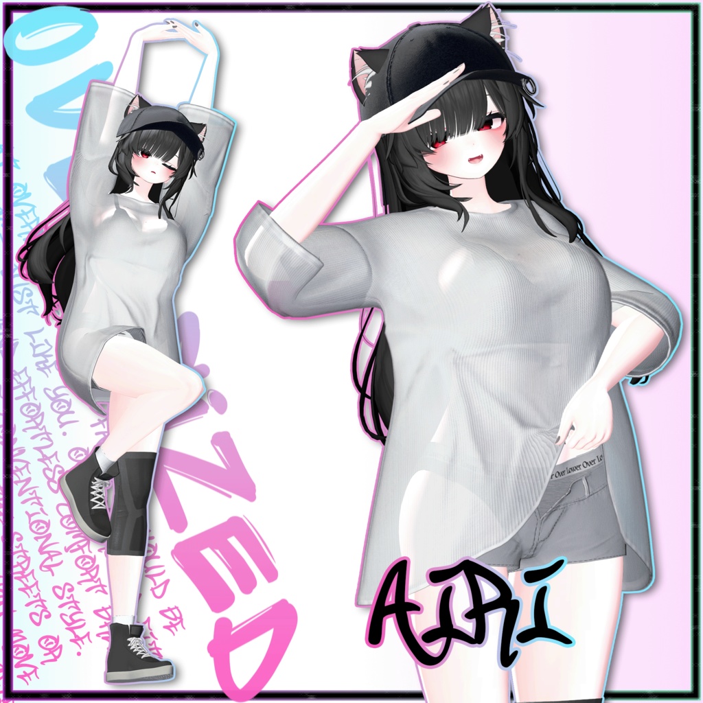 【10アバター対応】 - OVERFIT 【VRChat向け衣装モデル】