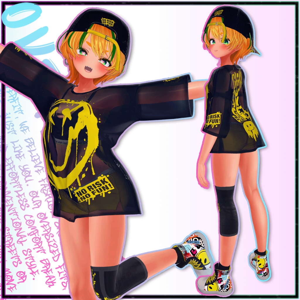 【10アバター対応】 - OVERFIT 【VRChat向け衣装モデル】