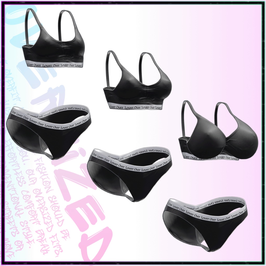 【10アバター対応】 - OVERFIT 【VRChat向け衣装モデル】