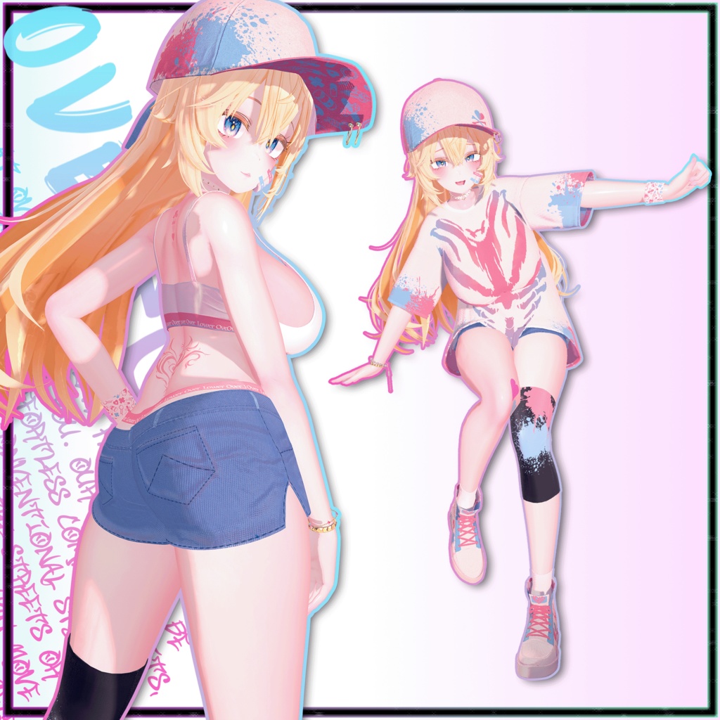 【10アバター対応】 - OVERFIT 【VRChat向け衣装モデル】