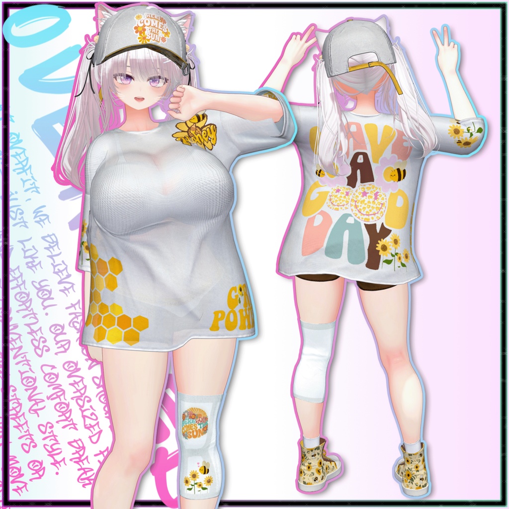 【10アバター対応】 - OVERFIT 【VRChat向け衣装モデル】