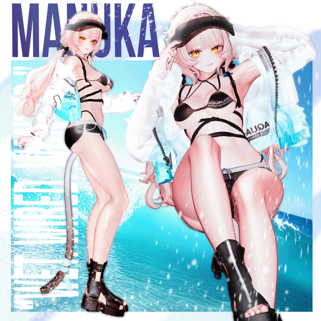 「イチゴ」対応追加!【9アバター対応】 Aqualush 【VRChat向け衣装モデル】