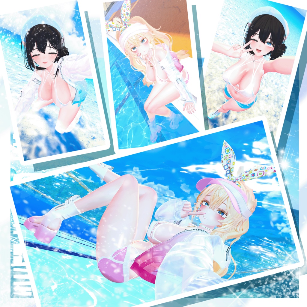 「イチゴ」対応追加!【9アバター対応】 Aqualush 【VRChat向け衣装モデル】