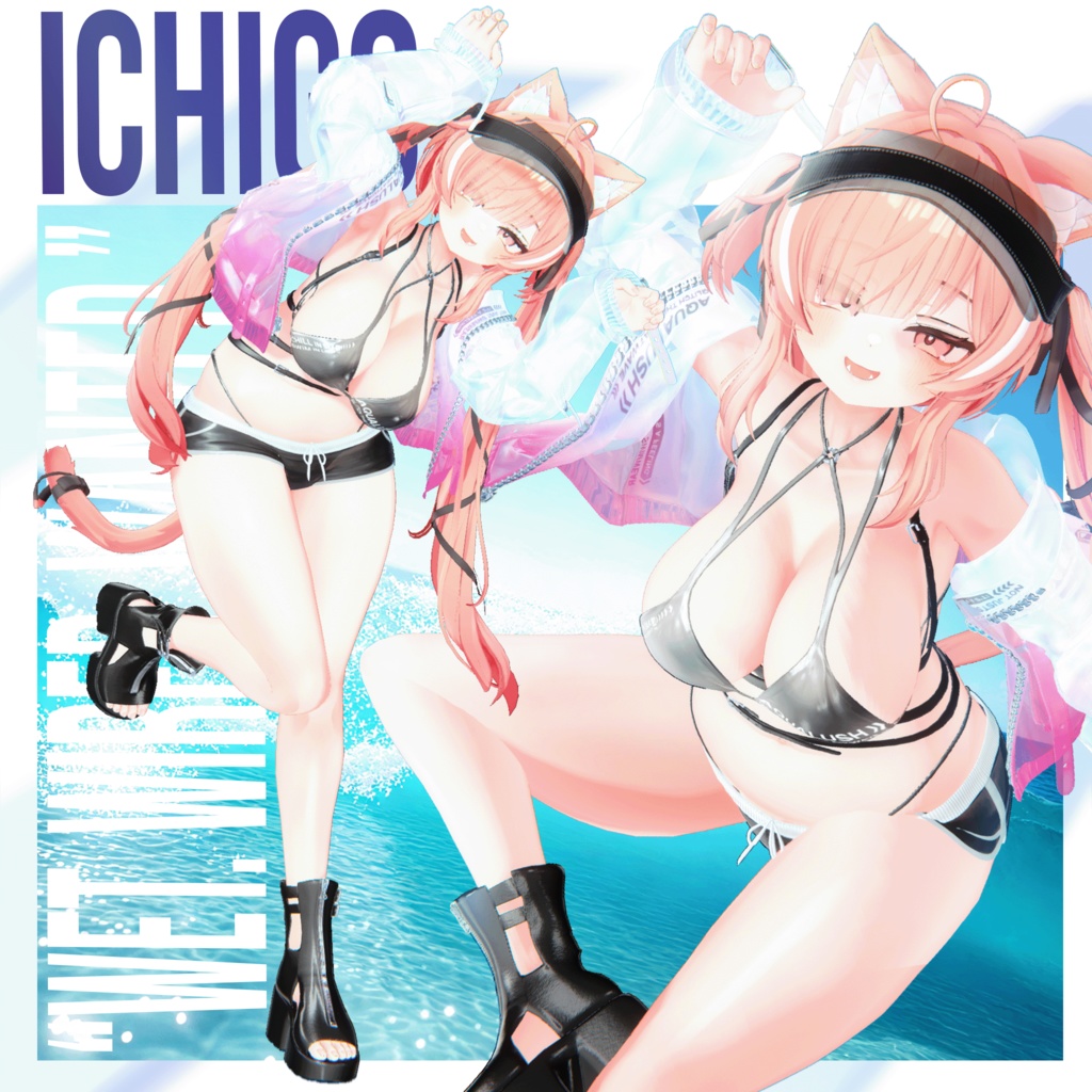 「イチゴ」対応追加!【9アバター対応】 Aqualush 【VRChat向け衣装モデル】