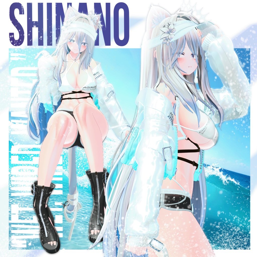 「イチゴ」対応追加!【9アバター対応】 Aqualush 【VRChat向け衣装モデル】