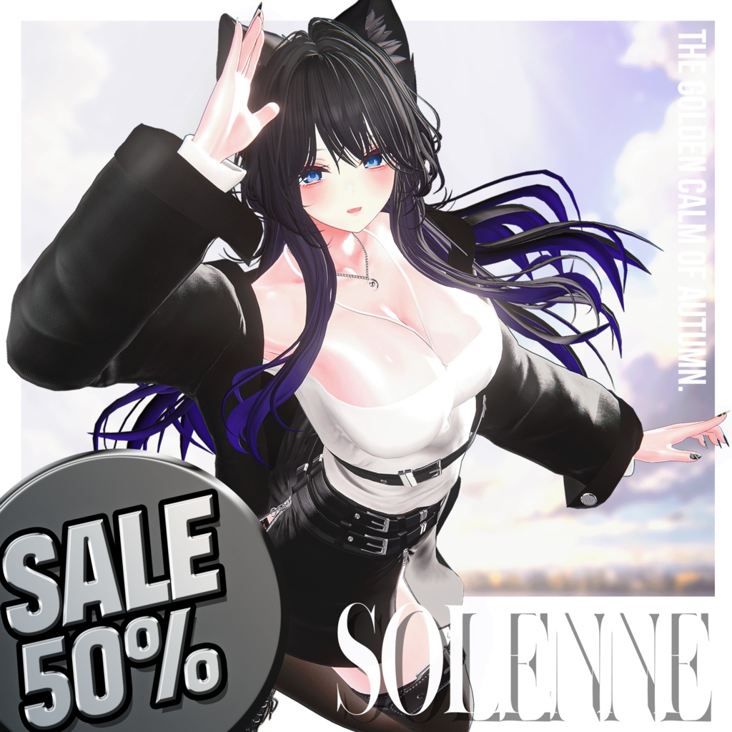 🎀Golden Week🎀✨【10アバター対応】 Solenne 【VRChat向け衣装モデル】