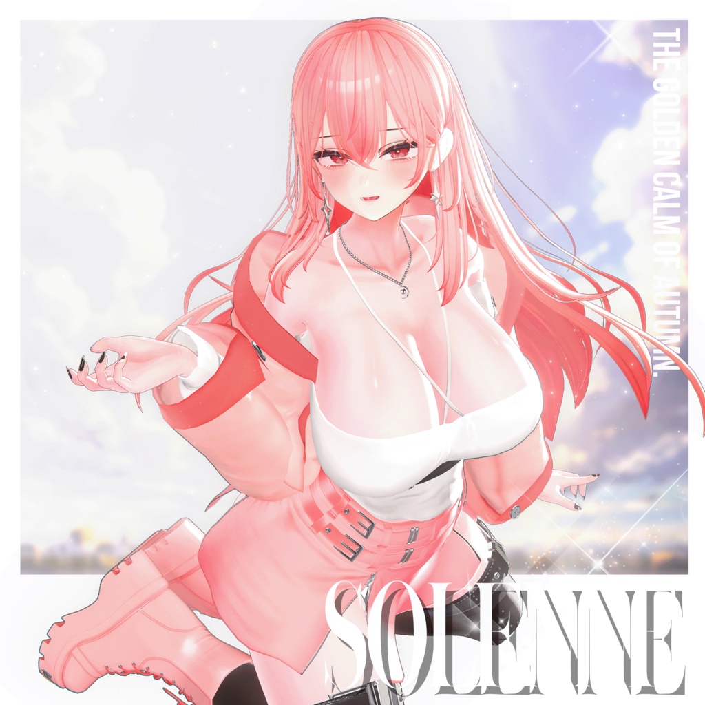 【10アバター対応】 Solenne 【VRChat向け衣装モデル】