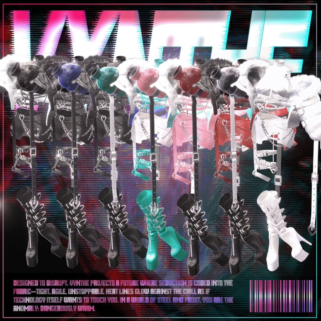 🎁BlackFriday Sale! 💖 - 【10アバター対応】 VYNTHE 【VRChat向け衣装モデル】