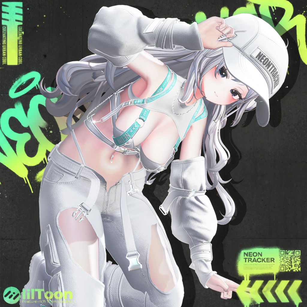 ✨ 2026 NEW YEAR SALE ✨【10アバター対応】 Neon Tracker 【VRChat向け衣装モデル】