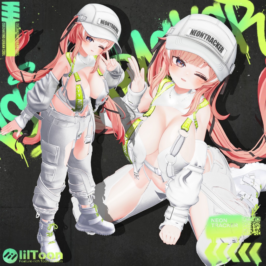 ✨ 2026 NEW YEAR SALE ✨【10アバター対応】 Neon Tracker 【VRChat向け衣装モデル】