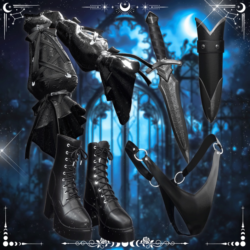 ✨Sale!✨ 【12アバター対応】Lunar Shard【VRChat向け衣装モデル】