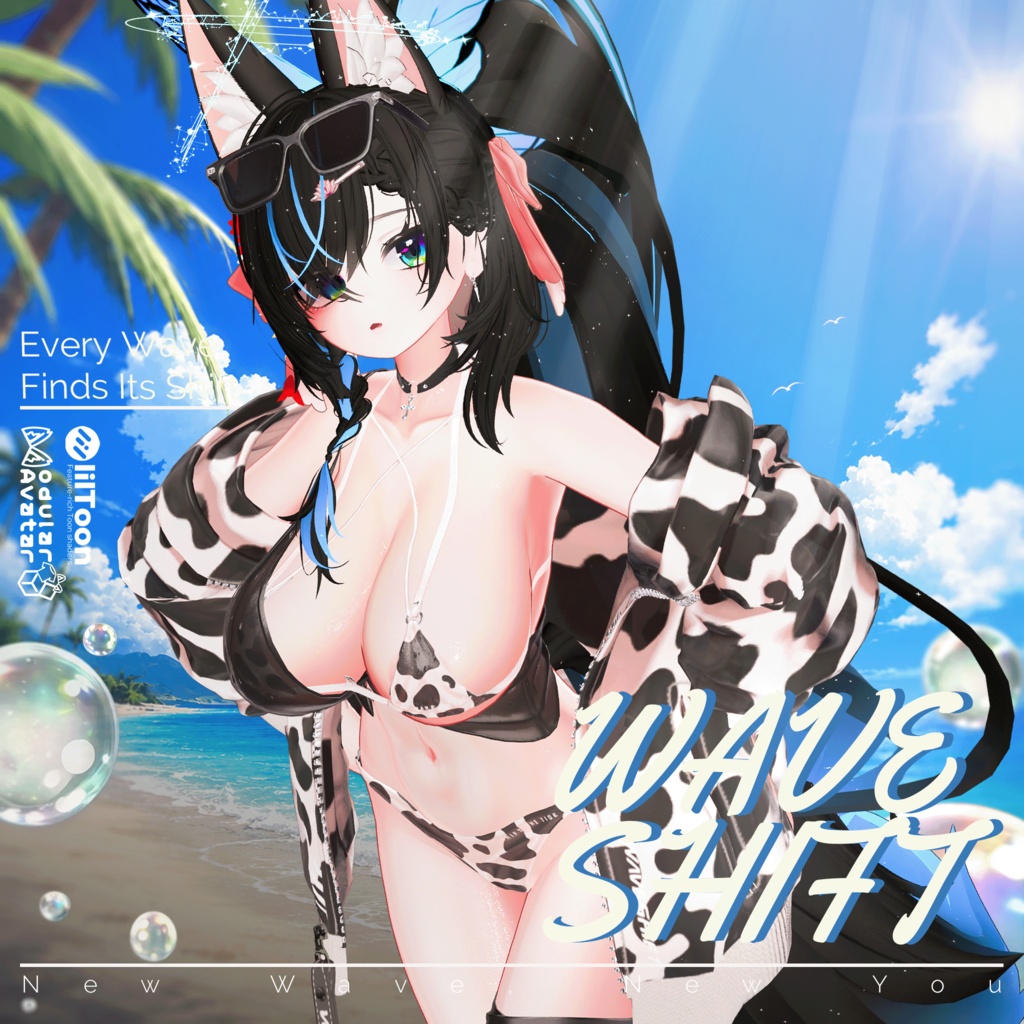 ✨SALE🌊【13アバター対応】 WaveShift 【VRChat向け衣装モデル】