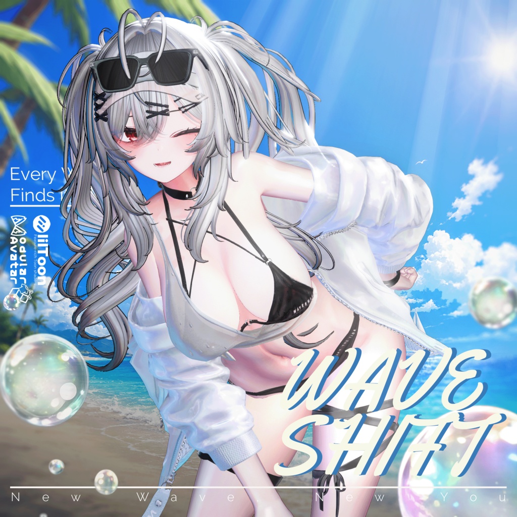 ✨SALE🌊【13アバター対応】 WaveShift 【VRChat向け衣装モデル】