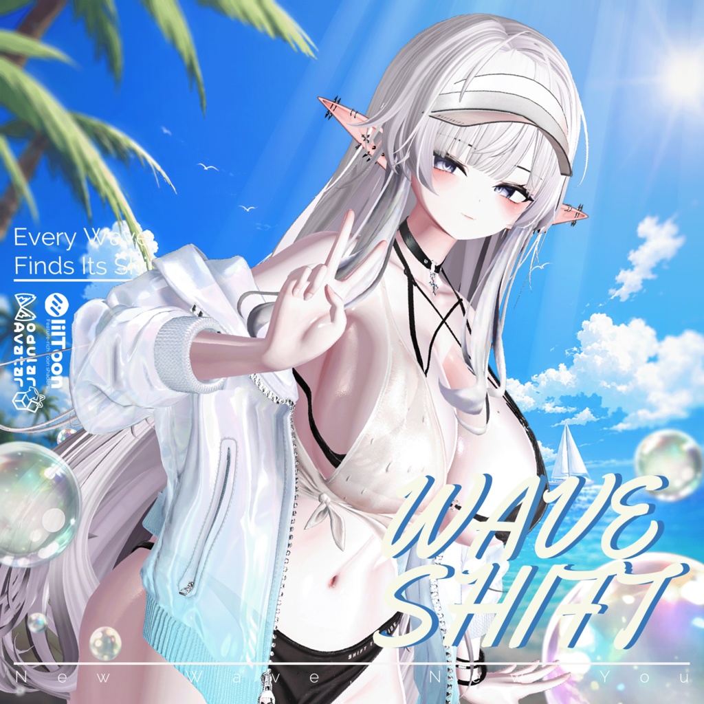 ✨SALE🌊【13アバター対応】 WaveShift 【VRChat向け衣装モデル】