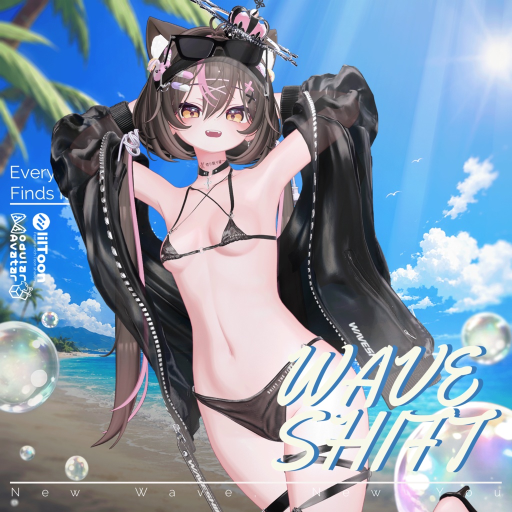 ✨SALE🌊【13アバター対応】 WaveShift 【VRChat向け衣装モデル】