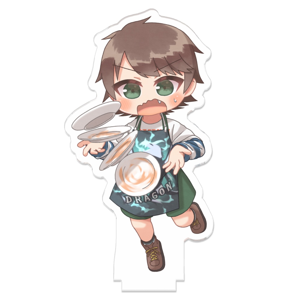 コラボカフェ風 つながる!きんじょのみかりアクリルスタンド(海緒/青空/陸久)