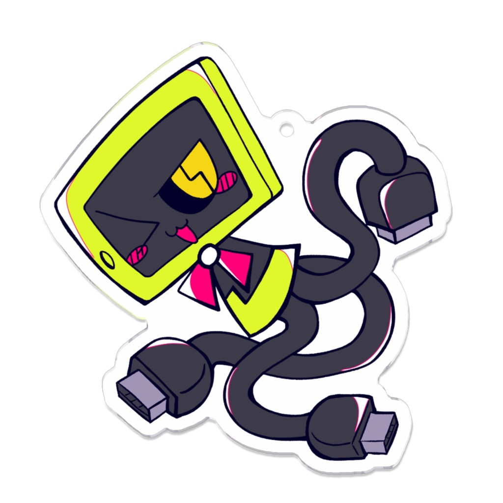 タブのアクリルキーホルダー