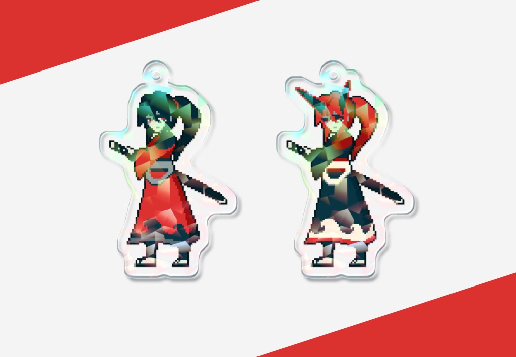 緋の衣の剣士 キラキラアクリルキーホルダー