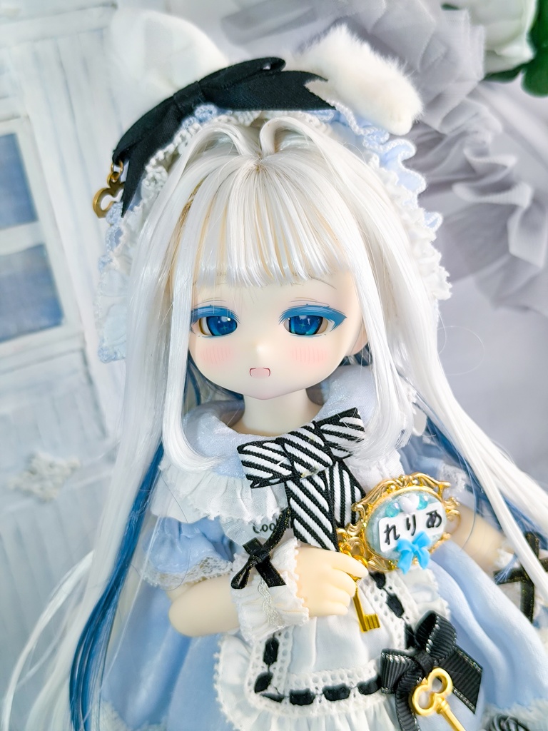 おそろい＆カスタムできるドール用名札🗝️『おなまえブローチ』Tinyfox、MDD、ぬいなどに
