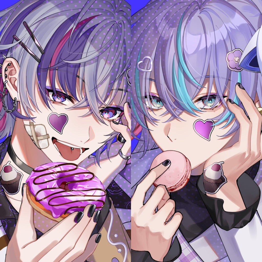 【非公式】#にじそうさく09 ロリポップ風アクリルキーホルダー