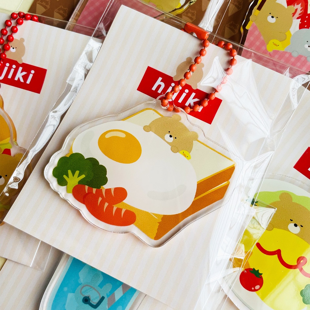 アクリルキーホルダー(食パンのおふとん)