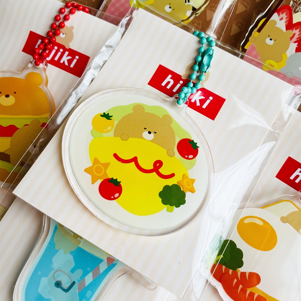 アクリルキーホルダー(オムライスのおふとん)