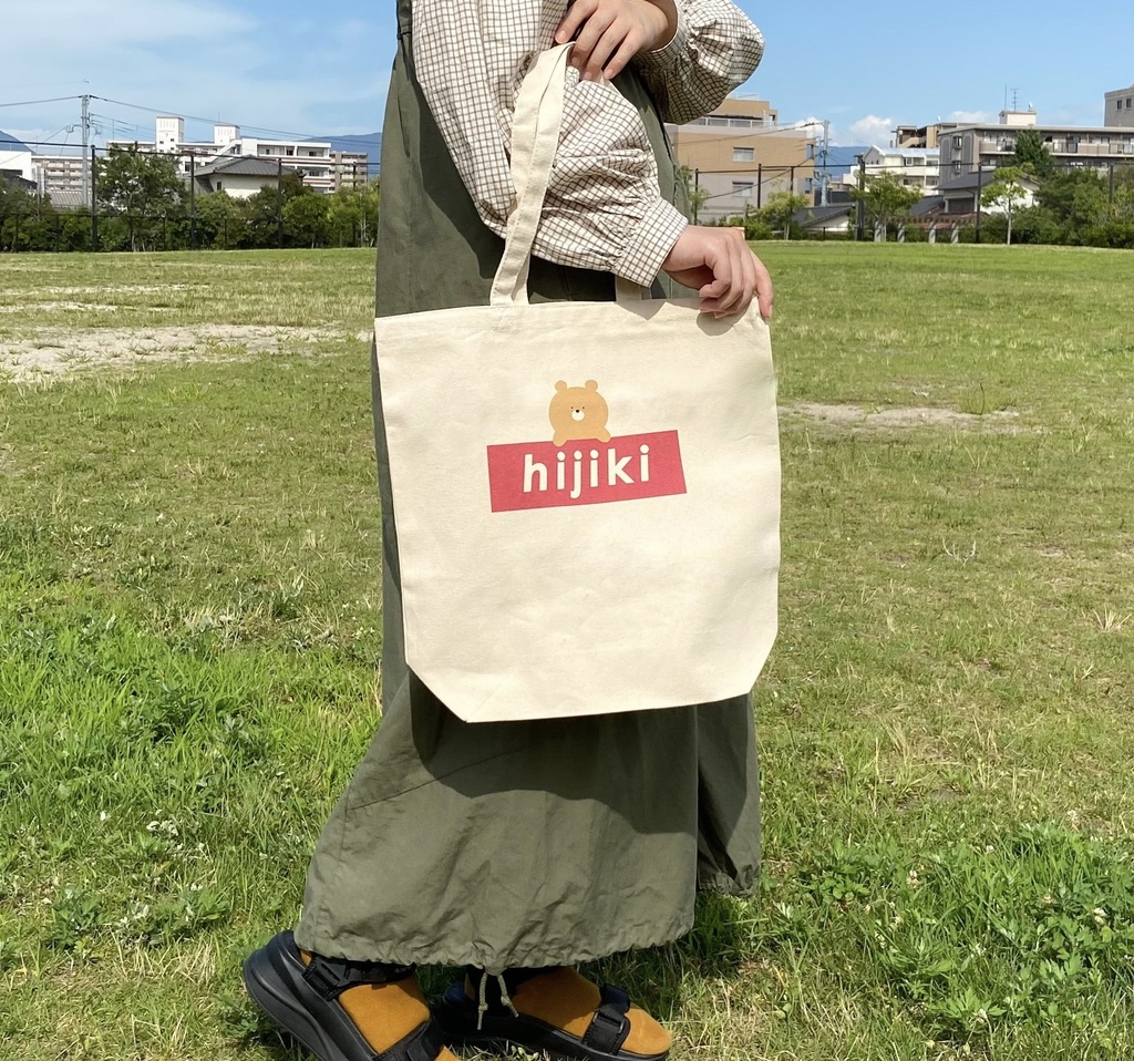トートバッグ（ひじきロゴ）