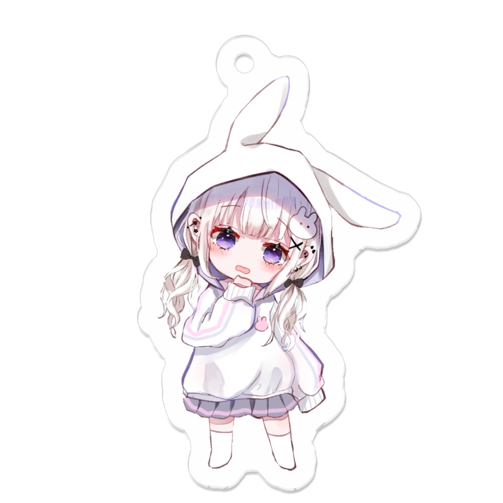 ice アクリルキーホルダー ver.ラズバニー 黒 白