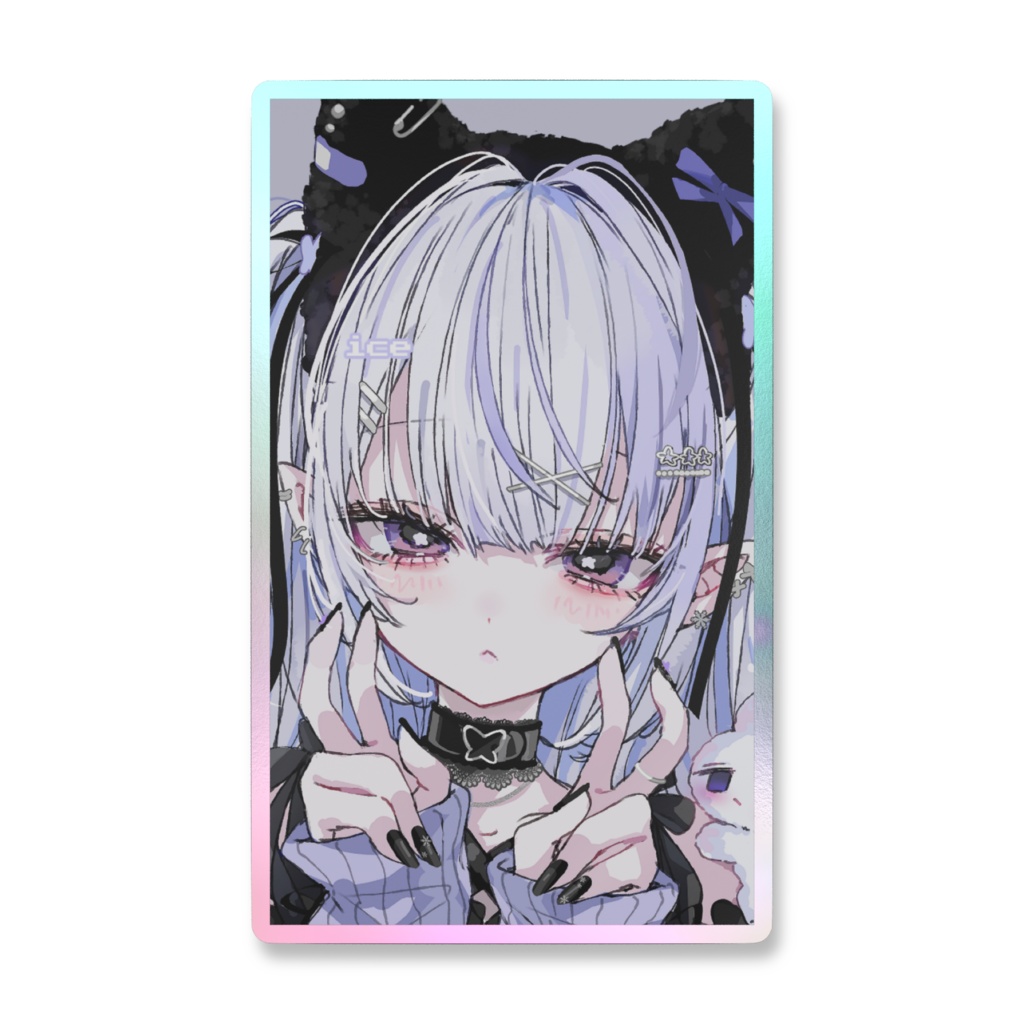 ice💜オーロラステッカーA