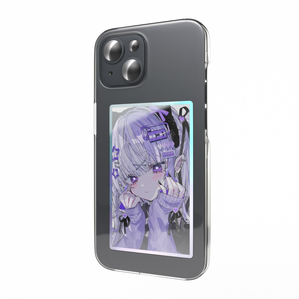 ice💜オーロラステッカーB