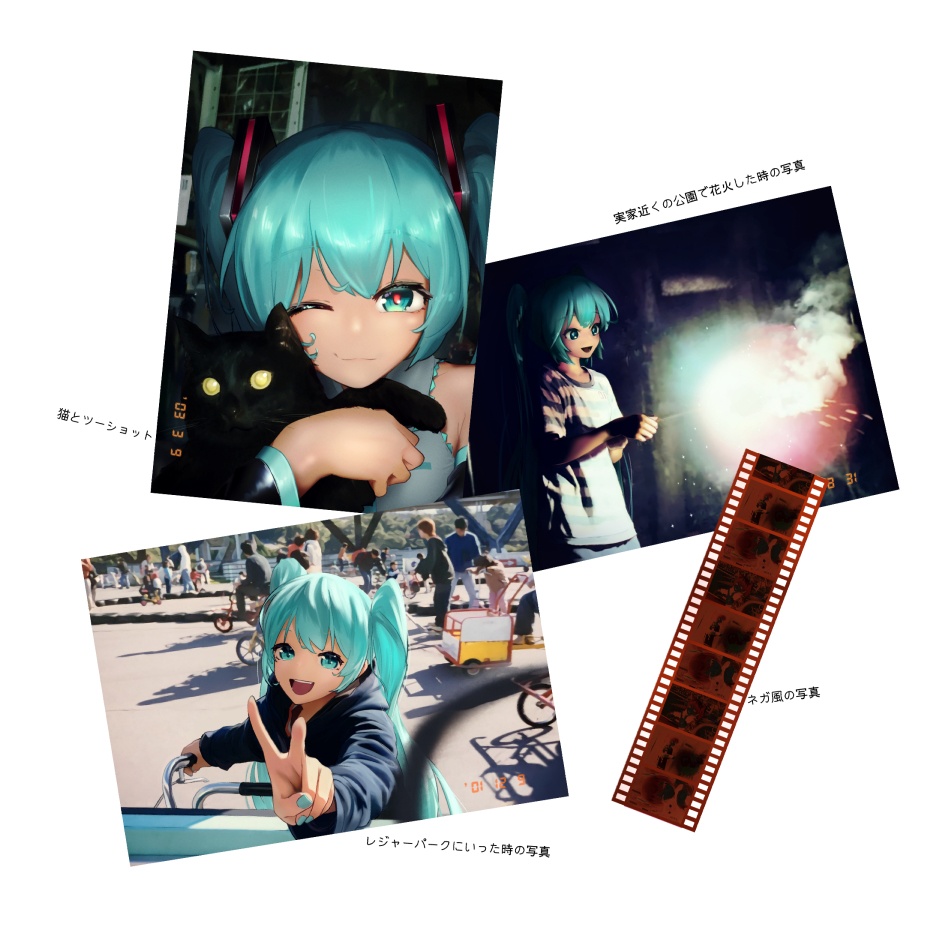 昔実家にいた初音ミクの写真