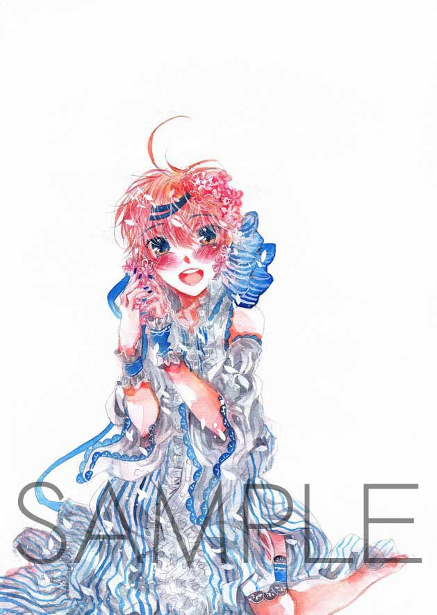 【売約済／原画】a flurry of falling cherry blossoms／Blue Ribbon - Yusuke