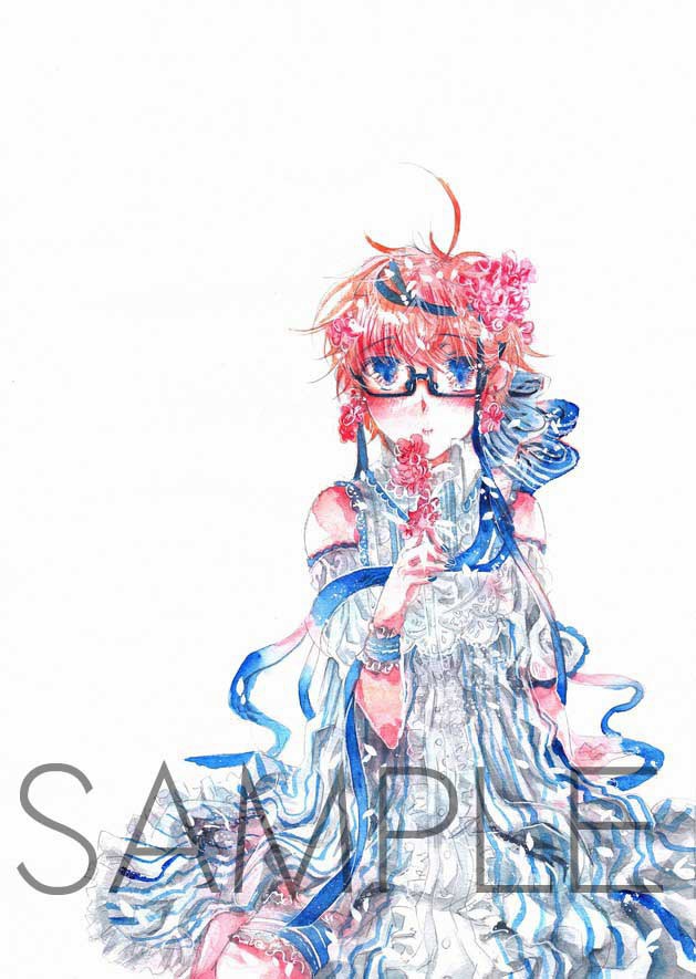 【売約済／原画】a flurry of falling cherry blossoms／Blue Ribbon - Kyosuke